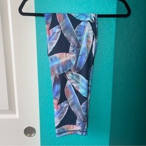 Floral Patterned Workout Capris